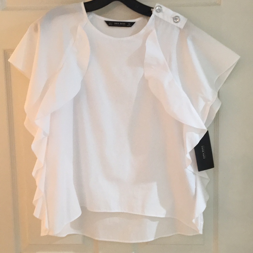 White Zara shirt
